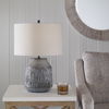 Neolithic Blue-Gray Table Lamp thumbnail 1