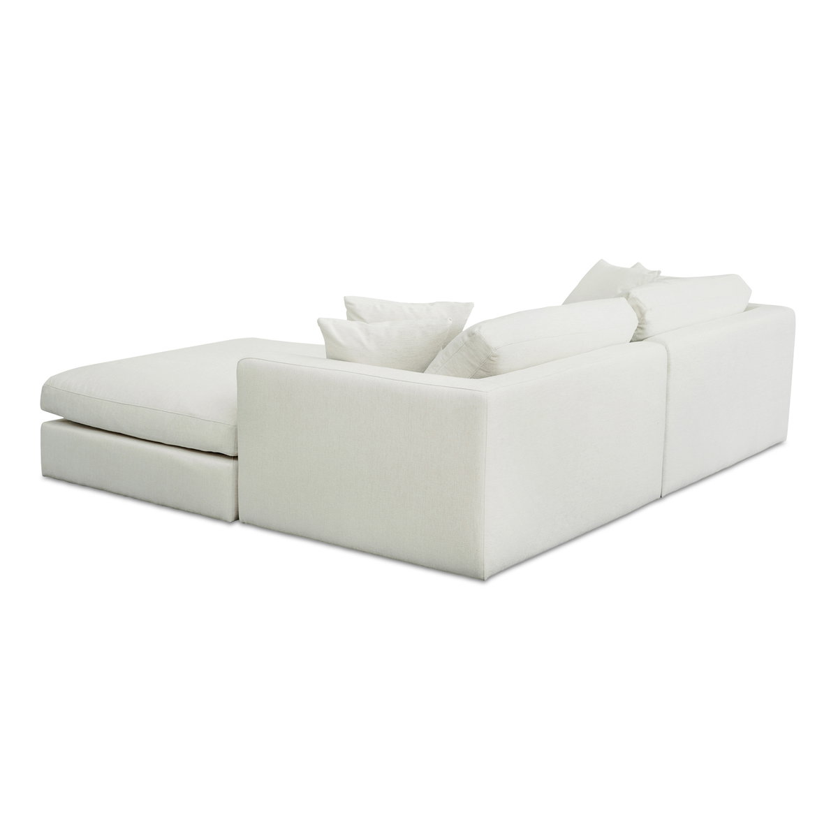 Rue Nook Modular Sectional Off White, Sectional Sofa by Moe's Home, 95.2" width x 23.6" height x 81.8" depth View 2