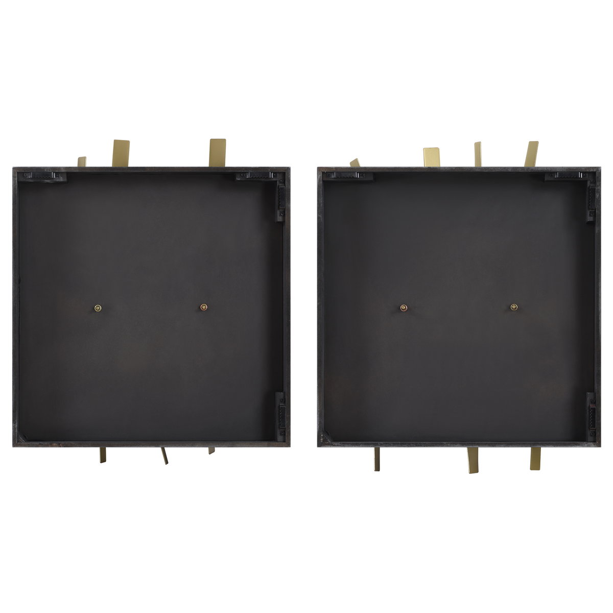 Crosshatch Metal Wall Decor Set/2, Art by Uttermost, 19.75" width x 24" height x 3.75" depth View 9