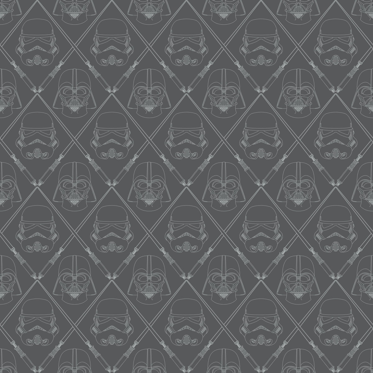 Star Wars The Dark Side Black Peel & Stick Wallpaper, by York Wall, 16'6" length x 1'8.5" width x 0.02" depth