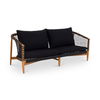 Kuna Outdoor Sofa Black, by Moe's Home, 6'8" width x 2'8" height x 2'6" depth thumbnail 2