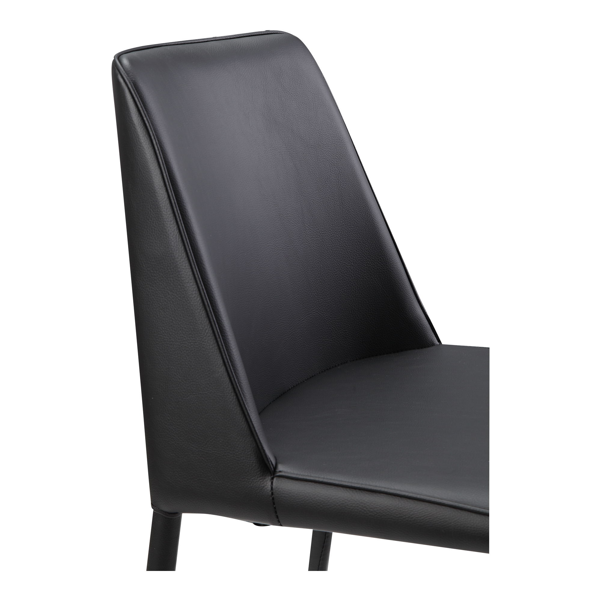 Nora Dining Chair Black Vegan Leather - Set Of Two large image 