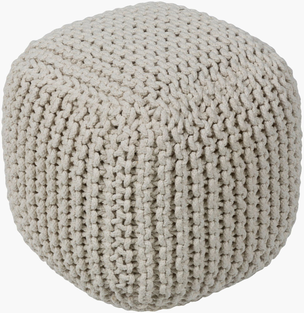 Braga Pouf, Ottoman by Surya, 16" width x 16" height