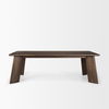 Jonan Solid Dark Brown Mango Wood Rectangular Dining Table, by Mercana, 94" length x 42" width x 30" height thumbnail 4