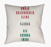 Kwanzaa III Accent Pillow, Decorative Pillow by Surya, 18" length x 18" width thumbnail