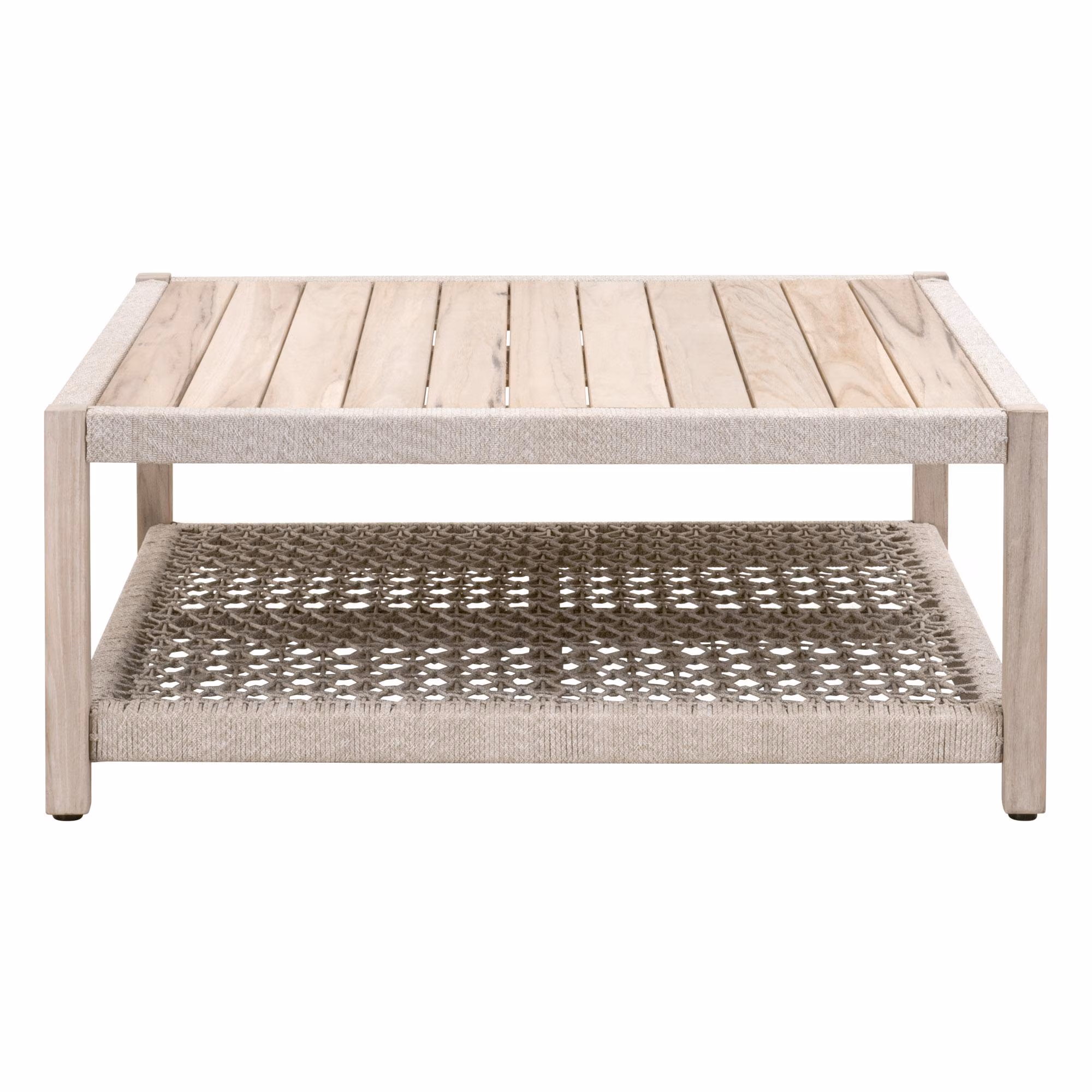 Wrap Outdoor Square Coffee Table, by Essentials for Living, 42.25" width x 17.75" height x 42.25" depth thumbnail 1