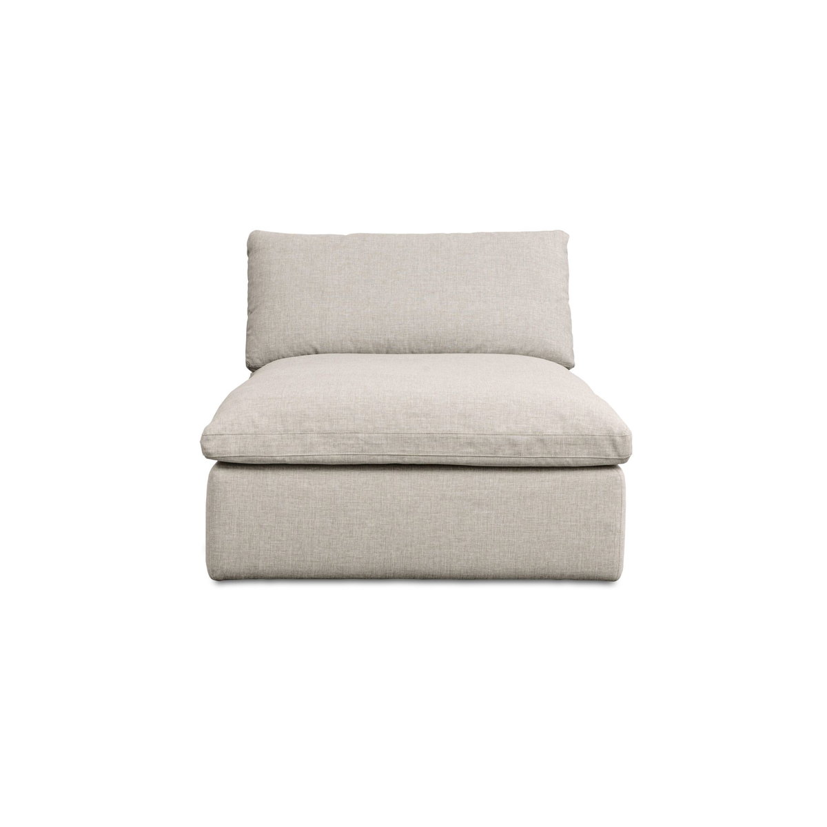 Miles Outdoor Chaise Speckled Light Grey, Chaise Lounges & Daybed by Moe's Home, 65" width x 35.8" height x 40" depth View 1