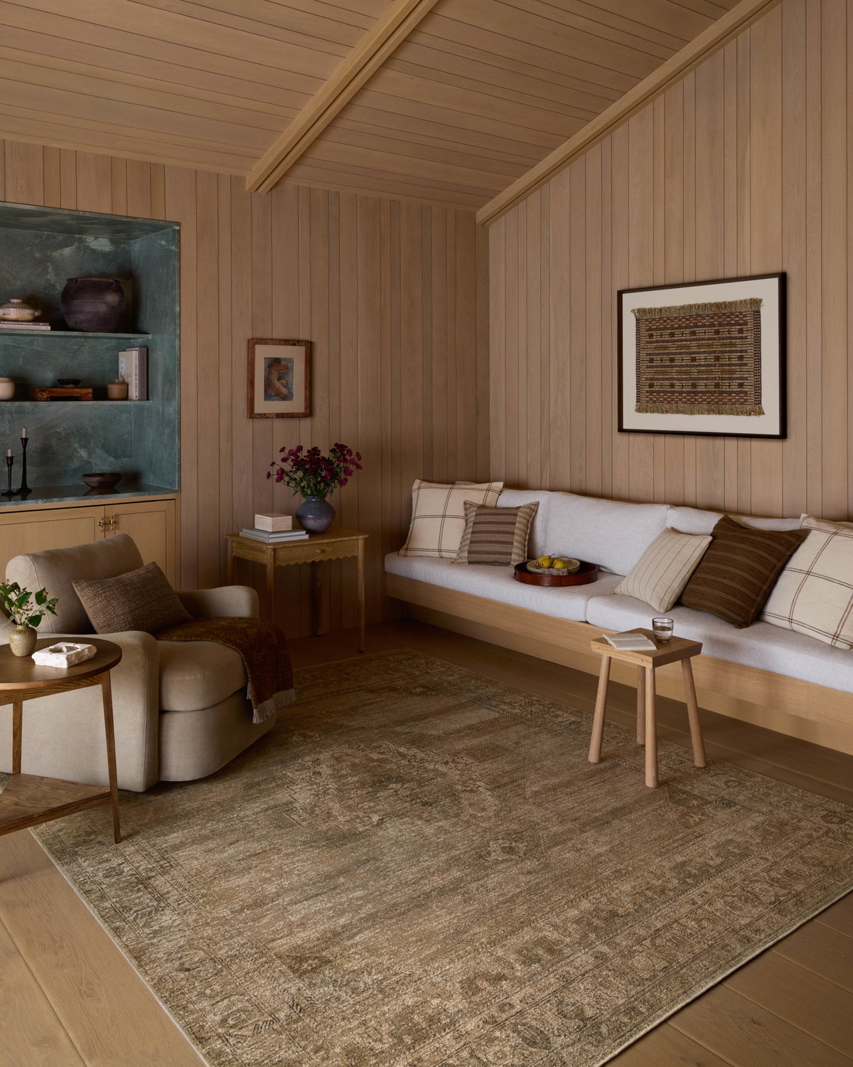 Amber Lewis x Loloi Cambria Rug, 1'6" length x 1'6" width View 2