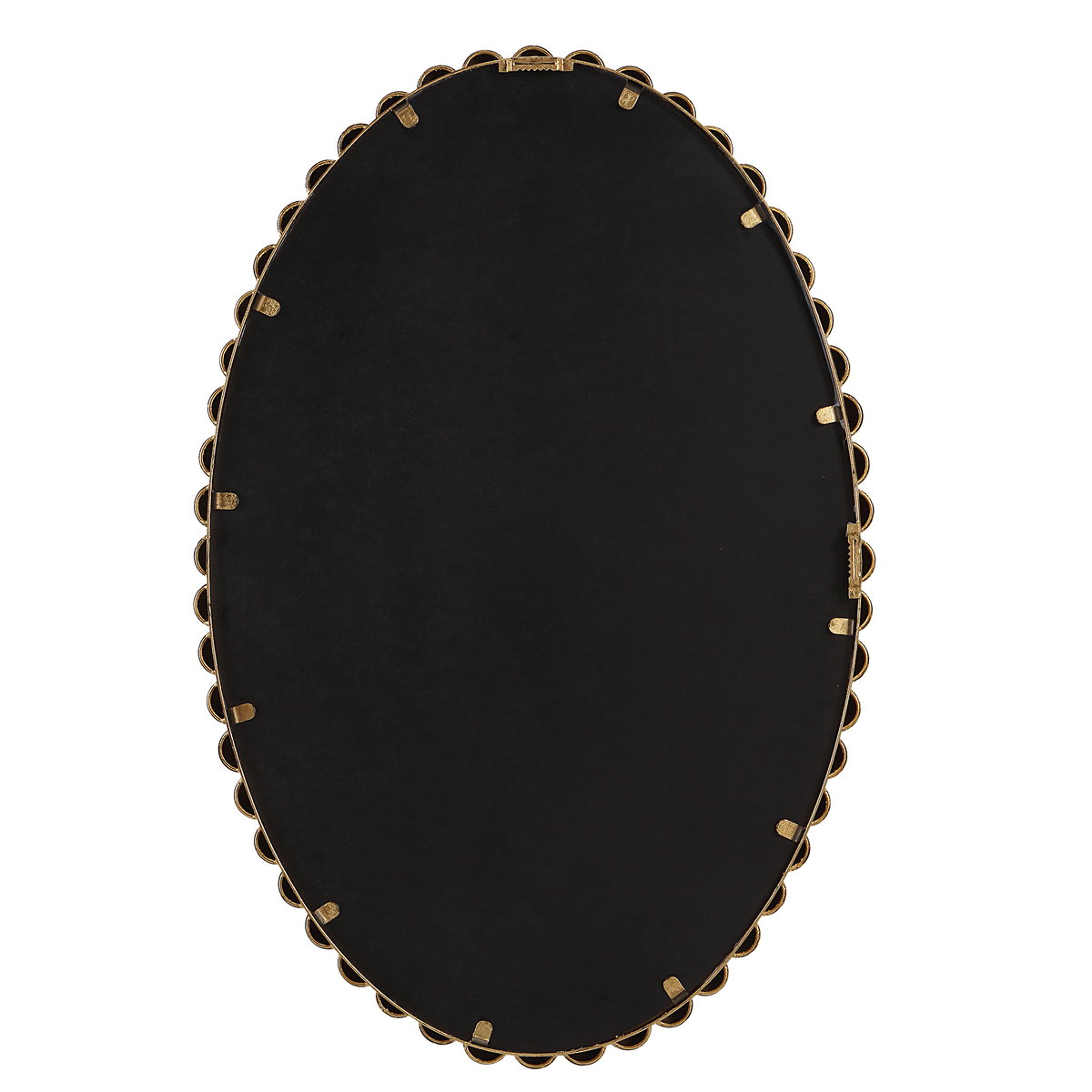 Serna Gold Oval Mirror, by Uttermost, 1'8" width x 2'6" height x 1.75" depth View 8