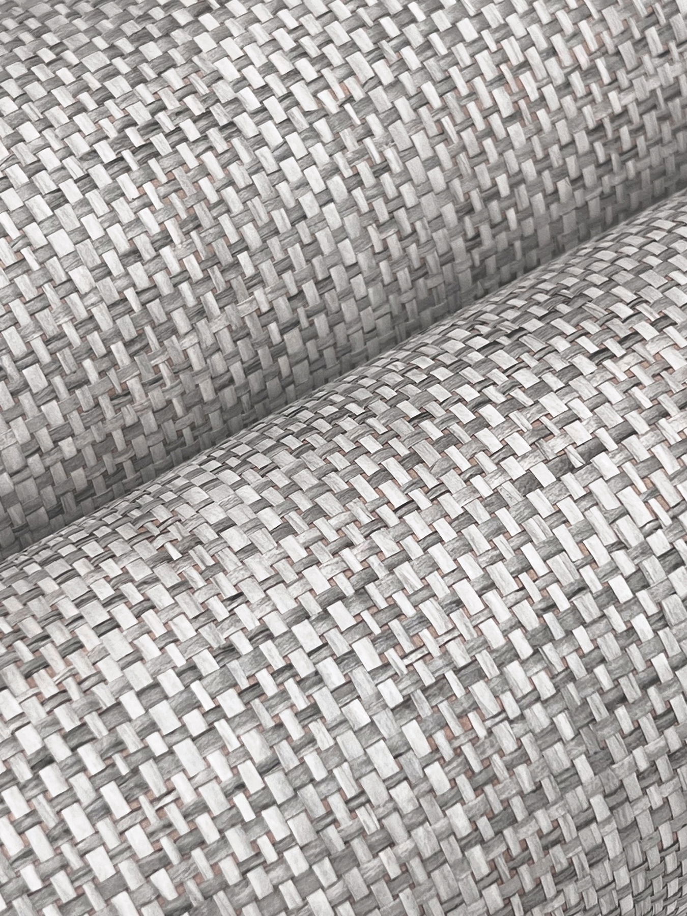 Kami Paperweave Charcoal Wallpaper large image 