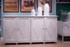 Beecher Sideboard W/4 Doors  Whitewash, by Sarreid, 1'7" length x 7'4" width x 3'10" height thumbnail 13