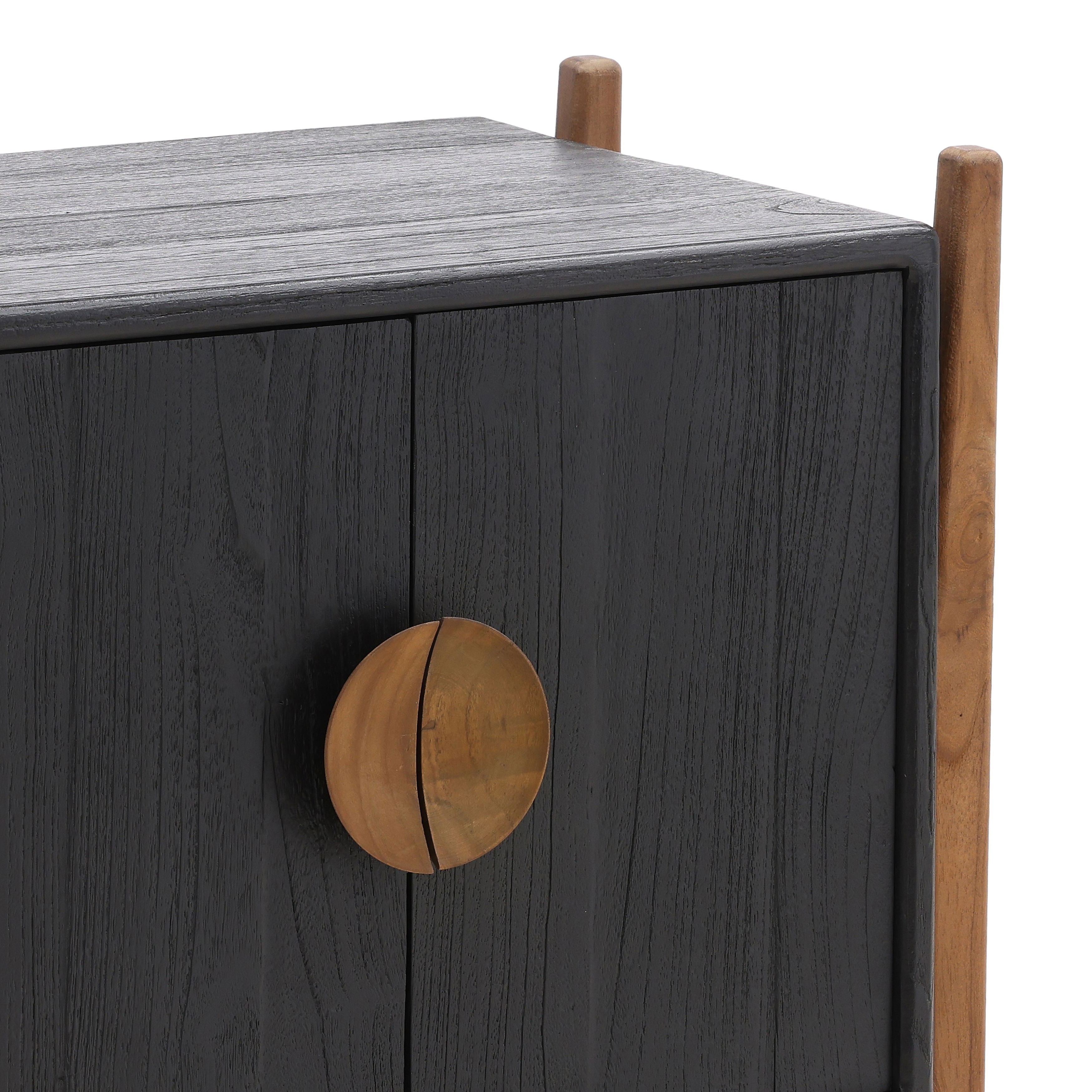 Emberly Nighstand Black large image 