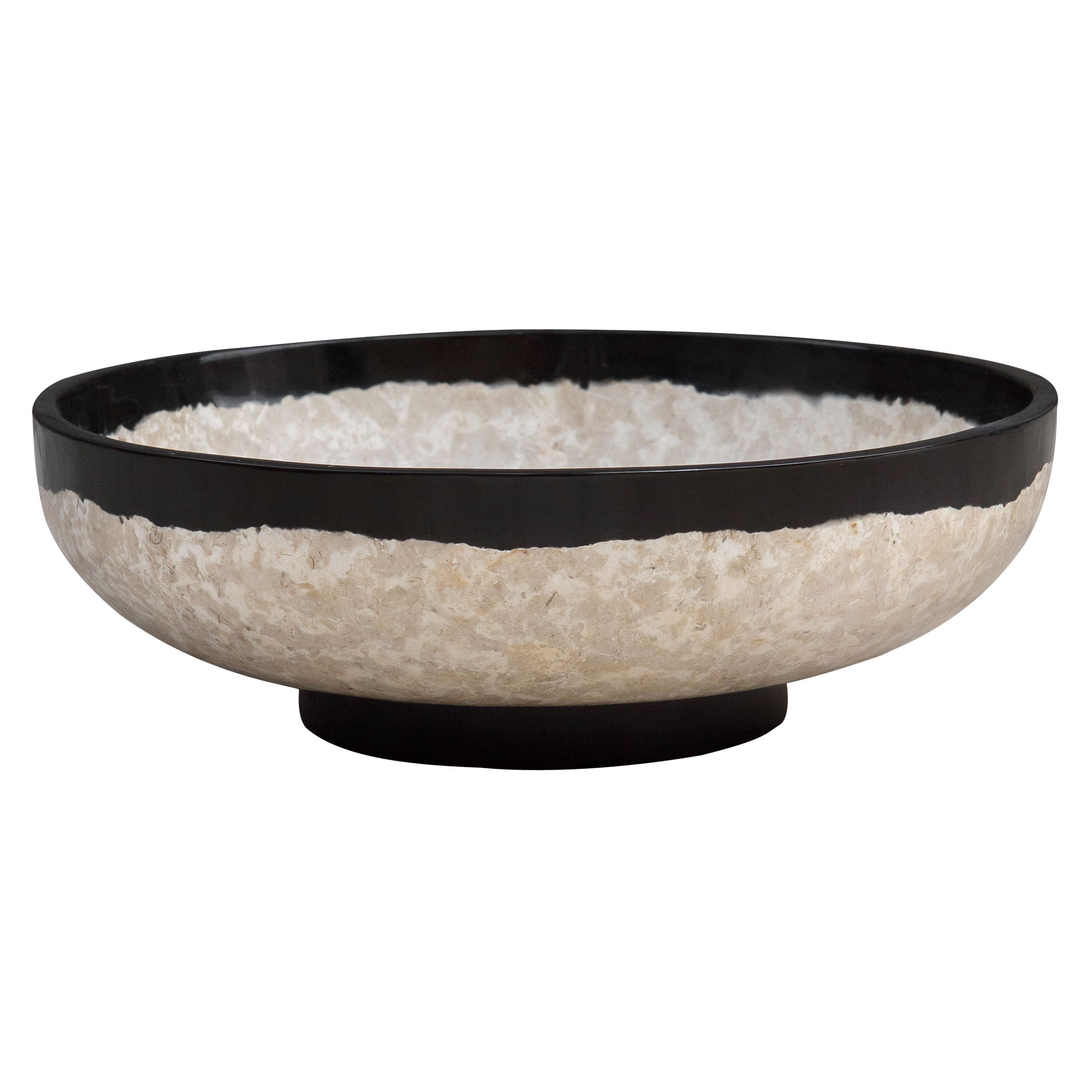 Rastia Terrazzo Bowl, Decorative by Uttermost, 14.25" width x 4.75" height x 14.25" depth View 1