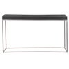 Jase Black Concrete Console Table, by Uttermost, 54" width x 31.25" height x 11" depth thumbnail 1