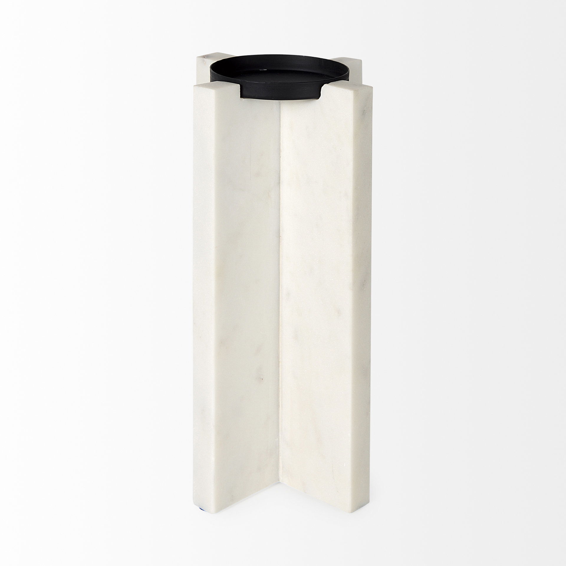 Sophia 5.5'L x 3.5'W x 10.5'H Marble Candle Holder Large large image 