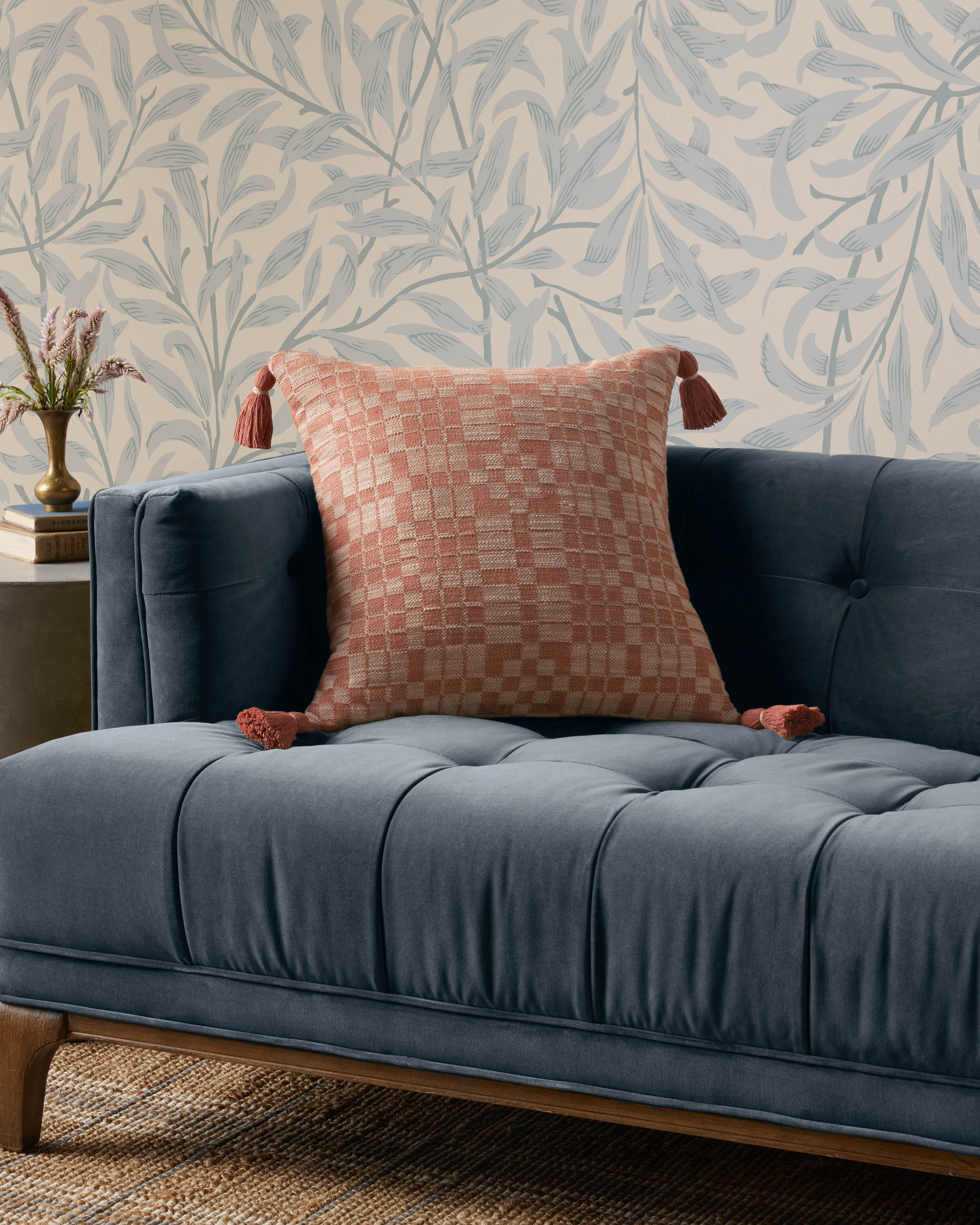 Chris Loves Julia x Loloi Ellery Pillow, Decorative Pillow, 18" length x 18" width View 2