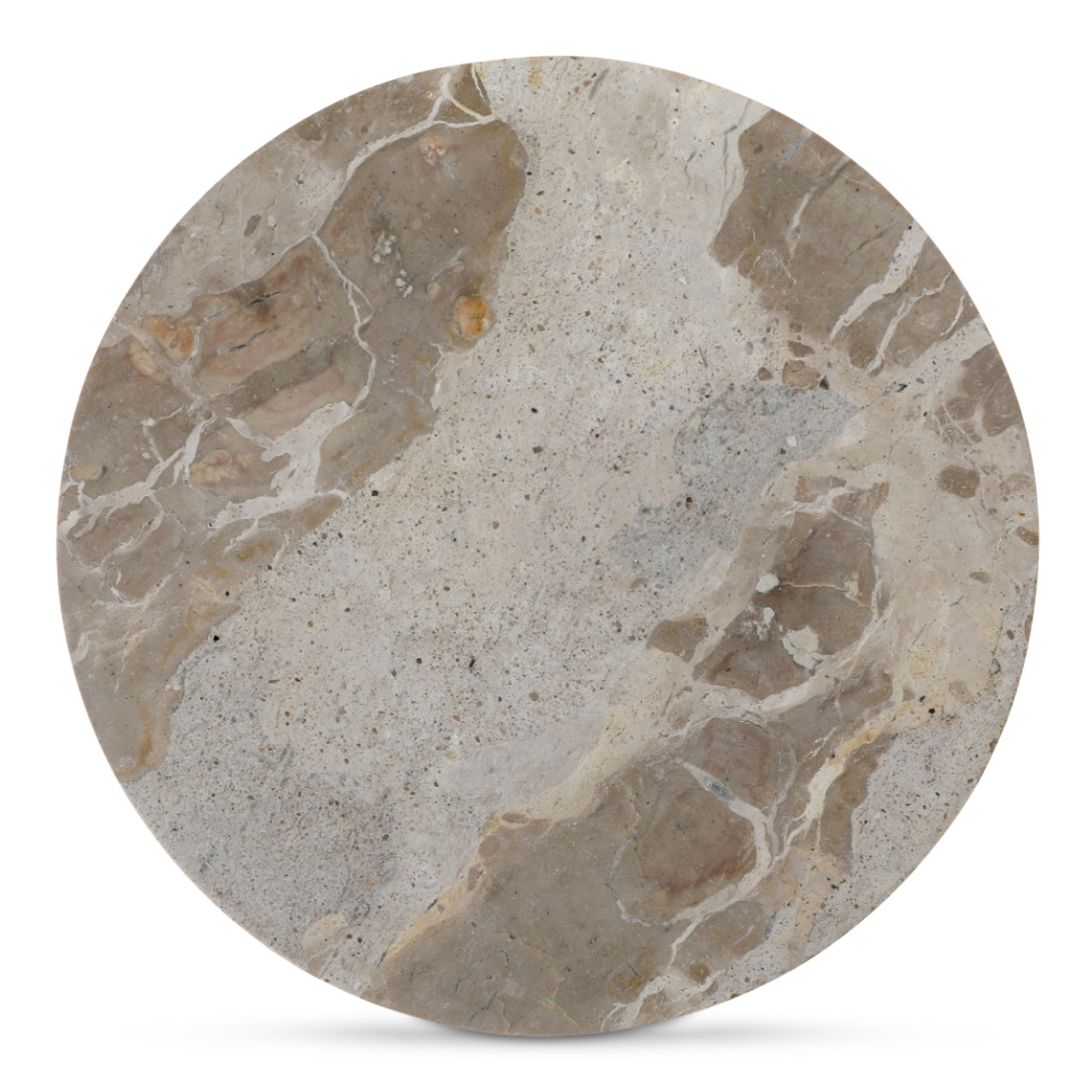 Anais Catchall Beige Marble, Trays & Platter by Moe's Home, 8" width x 2.5" height x 8" depth View 4