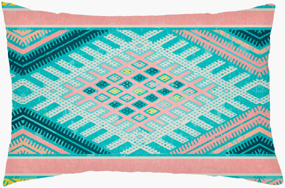 Lolita Lumbar Pillow, Decorative Pillow by Surya, 14" length x 22" width