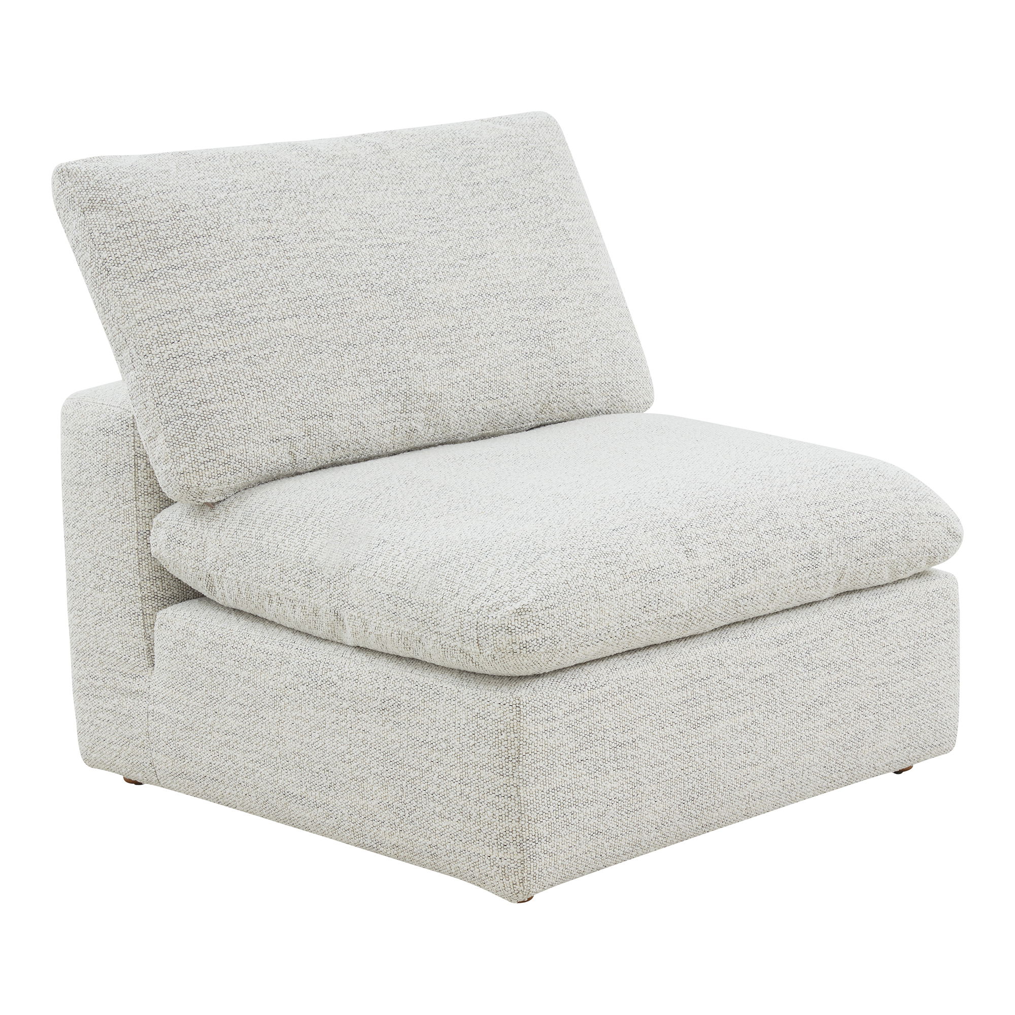 Terra Condo Slipper Chair Coastside Sand, Accent Chair by Moe's Home, 38" width x 32.3" height x 38" depth View 2