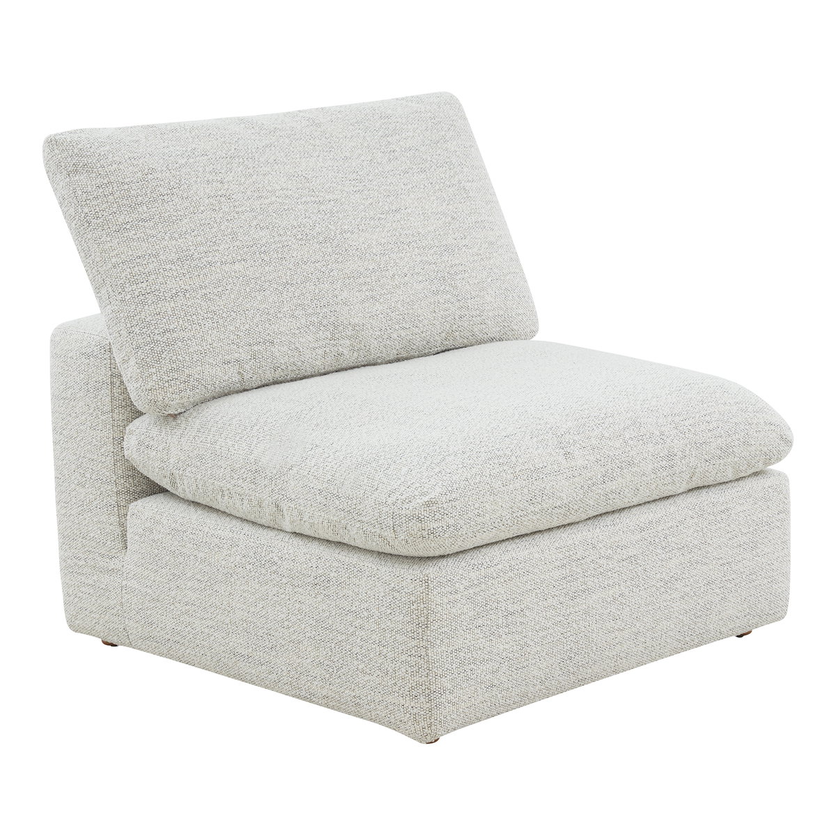 Terra Condo Slipper Chair Coastside Sand, Accent Chair by Moe's Home, 38" width x 32.3" height x 38" depth View 2