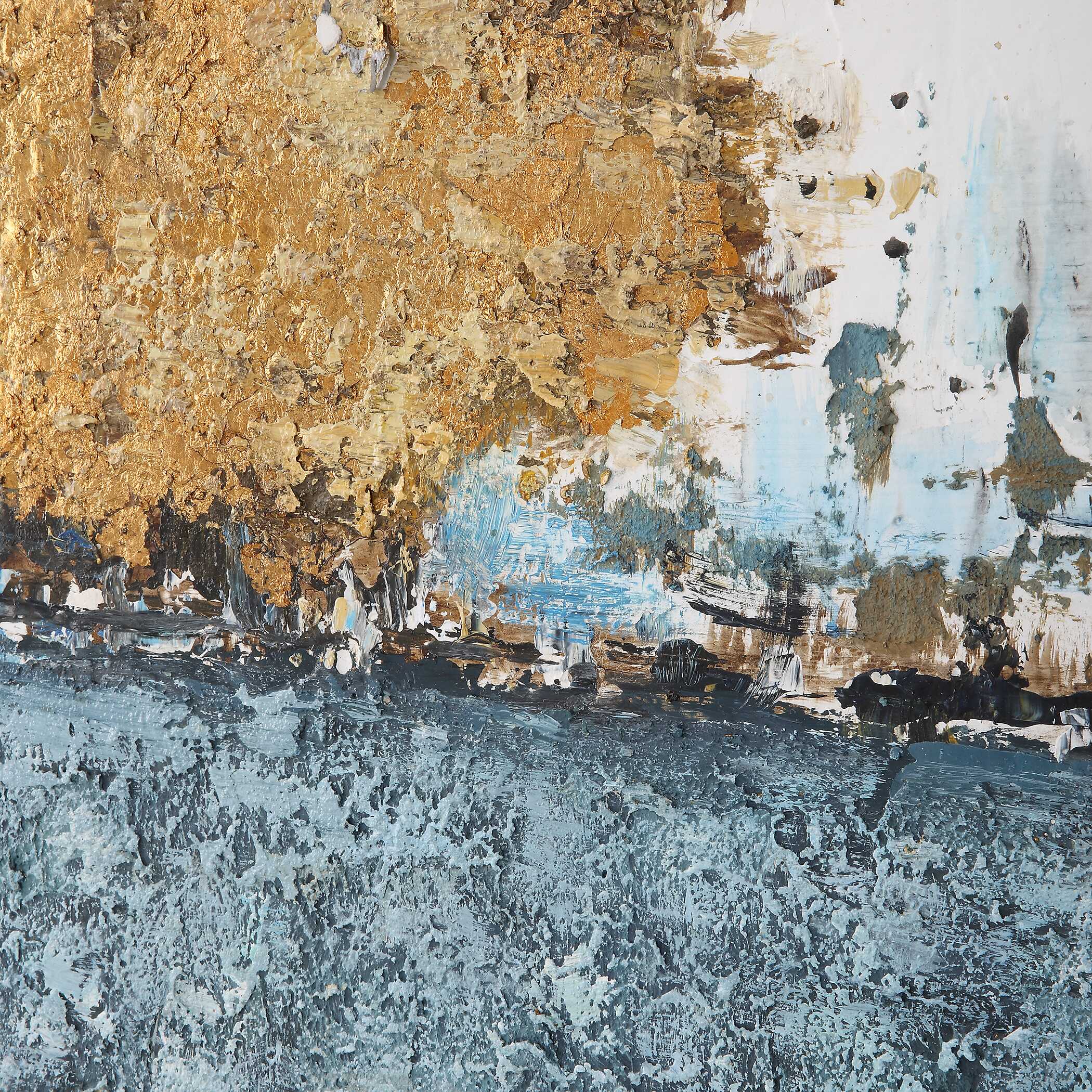 Stacked Against Hand Painted Canvas, Painting by Uttermost, 61.75" width x 61.75" height x 1.75" depth View 6