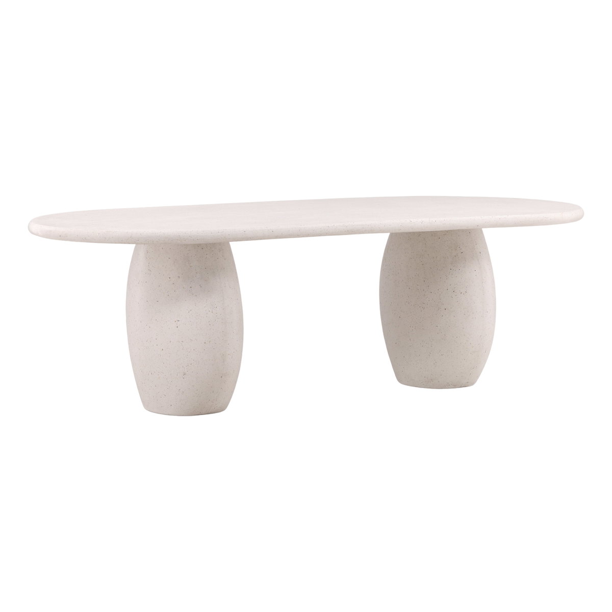 Imogen Outdoor Dining Table Ivory, by Dovetail, 94.25" width x 30" height x 43.11" depth View 1