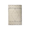 Calvert 5 x 8 Gray Cotton Hand Woven Diamond Patterned Rug thumbnail 0