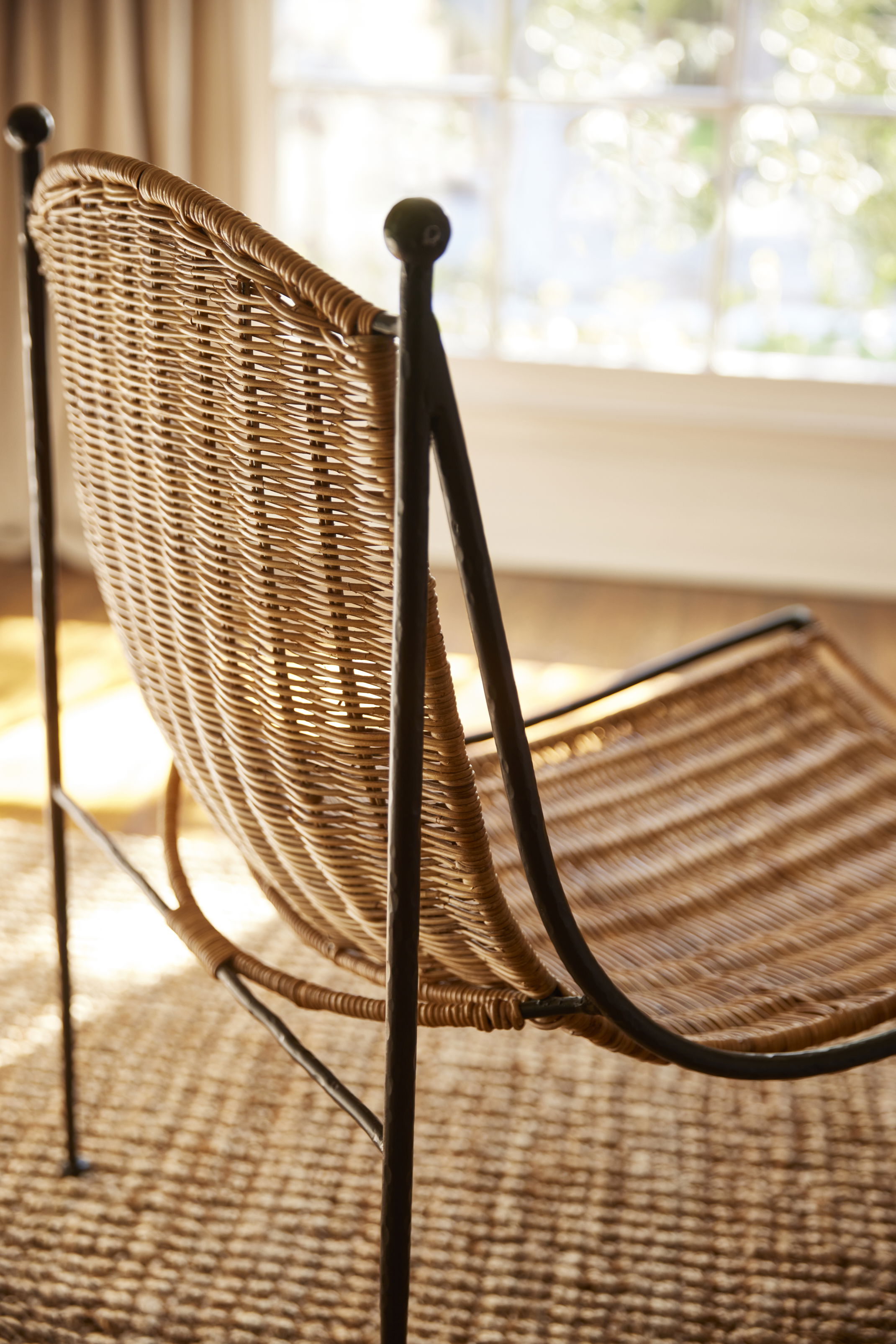 Lacoste Indoor/Outdoor Wicker Lounge Chair, Outdoor Chaise Lounge by Woven, 1'10.75" width x 2'8.25" height x 2'5.5" depth View 2