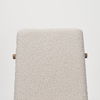 Cavett Cream Boucle Upholstered Seat with Light Brown Wood Frame Dining Chair, by Mercana, 18" length x 24.21" width x 33.46" height thumbnail 11