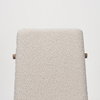 Cavett Curved Back Dining Side Chair | Cream Boucle with Wood, Dining Chair by Mercana, 18" length x 24.21" width x 33.46" height thumbnail 13