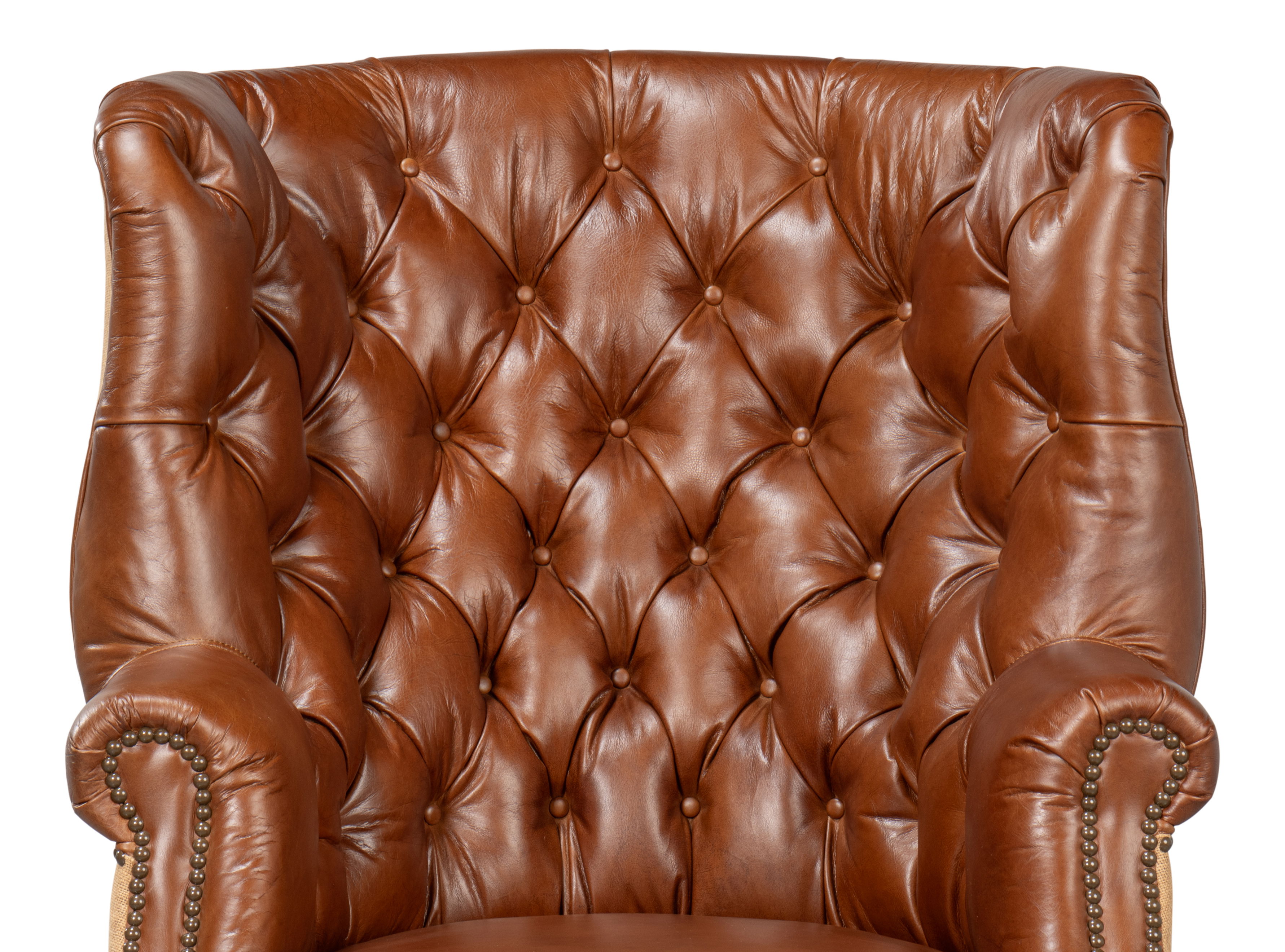 Welsh Leather & Jute Chair large image 