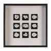 Geode Linen Shadow Box, Sculptural Wall Art by Uttermost, 21.62" width x 21.62" height x 2.37" depth thumbnail 1