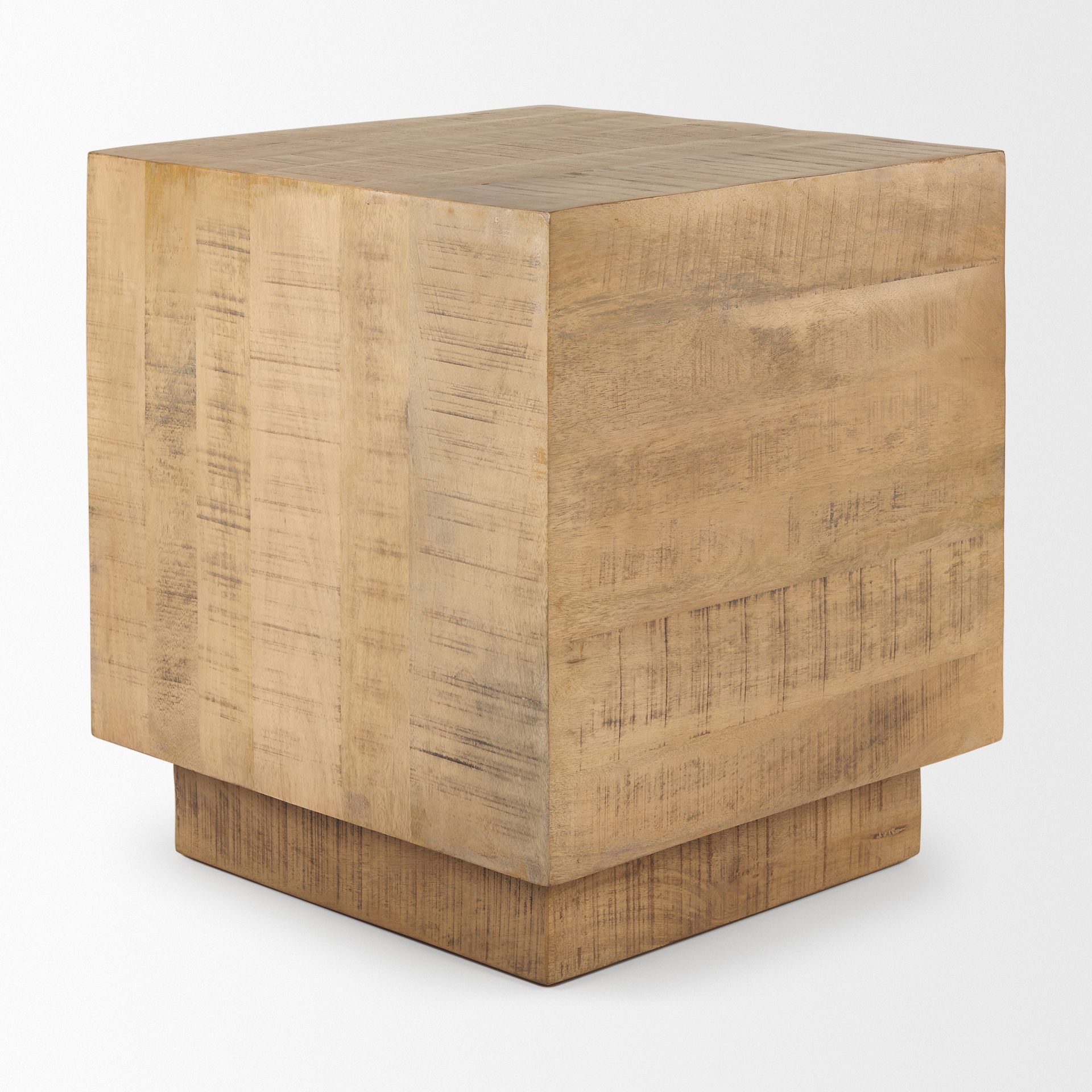 Hayden Light Brown Wood End/Side Table large image 