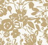 Brushstroke Floral Gold Wallpaper thumbnail 5