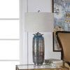 Olesya Swirl Glass Table Lamp, by Uttermost, 1'4" width x 2'6.25" height x 1'4" depth thumbnail 5