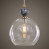 Mendota 1 Light Glass Pendant, Ceiling Light by Uttermost, 13.75" width x 19" height x 13.75" diameter x 13.75" depth thumbnail 2