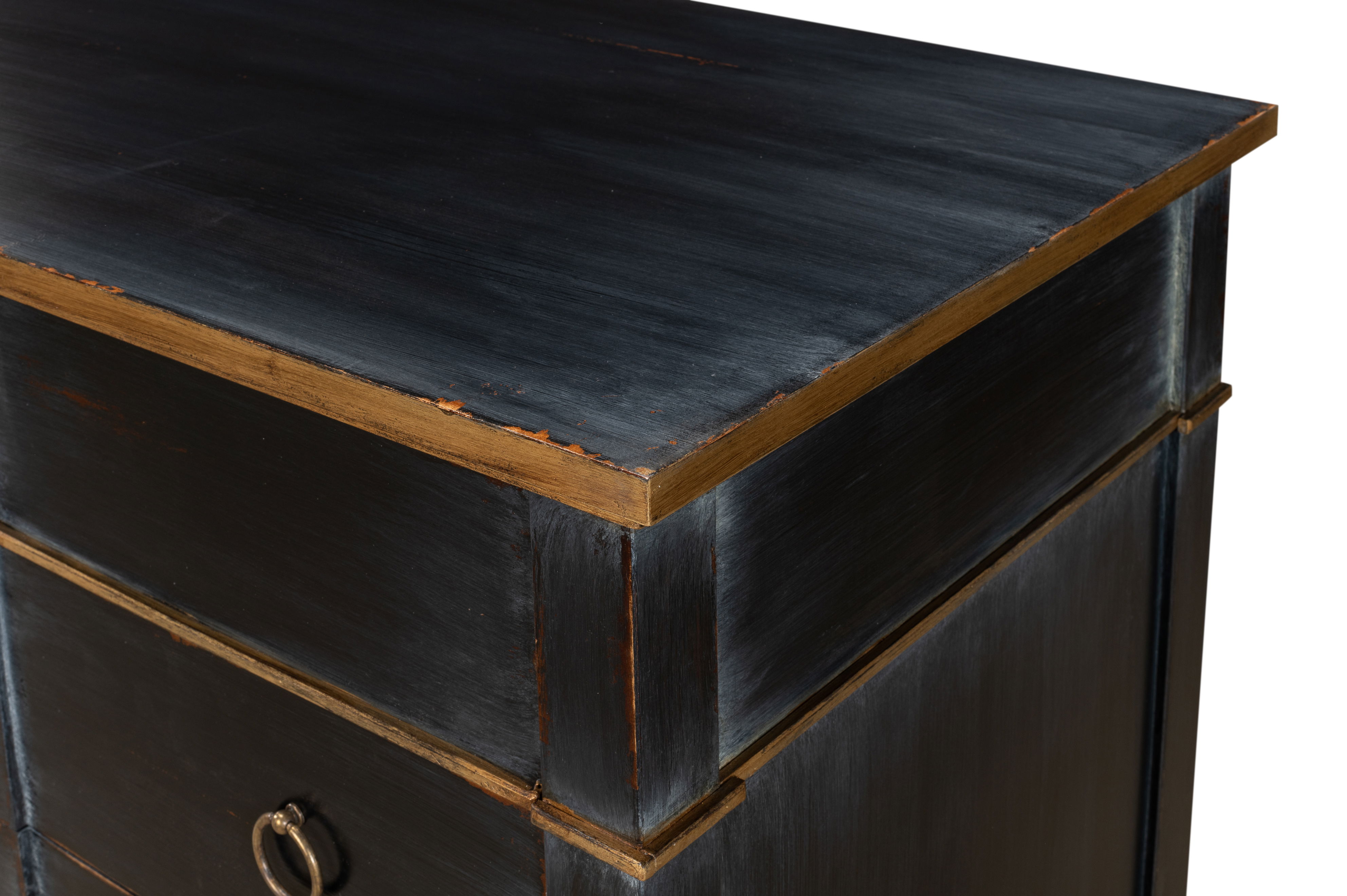 Azzalene Single Dresser  Black W/Gold large image 