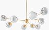 Molexa Chandelier, by Surya, 50" length x 50" width x 21" height thumbnail