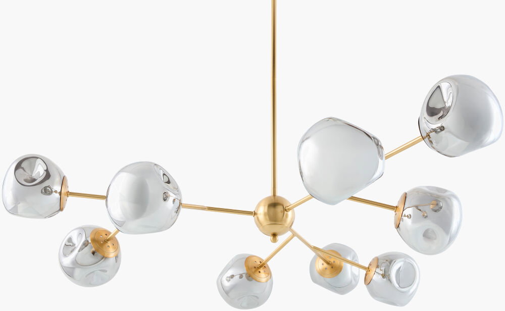 Molexa Chandelier, by Surya, 50" length x 50" width x 21" height