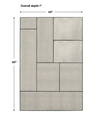 Puzzle Piece Oversized Mirror, by Uttermost, 40" width x 60" height x 1" depth thumbnail 3