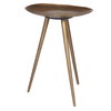 Lily Pad Antique Brass Accent Table, Side & End Table by Uttermost, 16" width x 21" height x 16" depth thumbnail 4