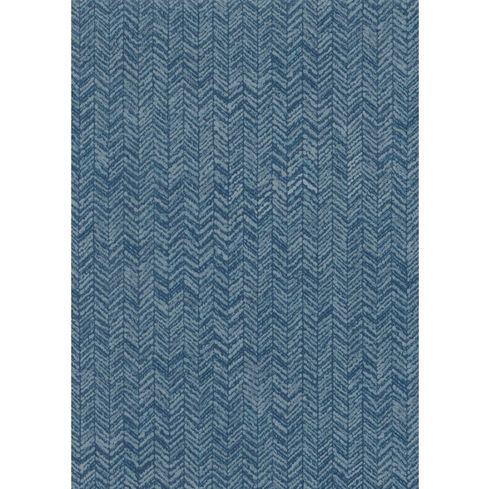 Fabric Chevron Teal Wallpaper