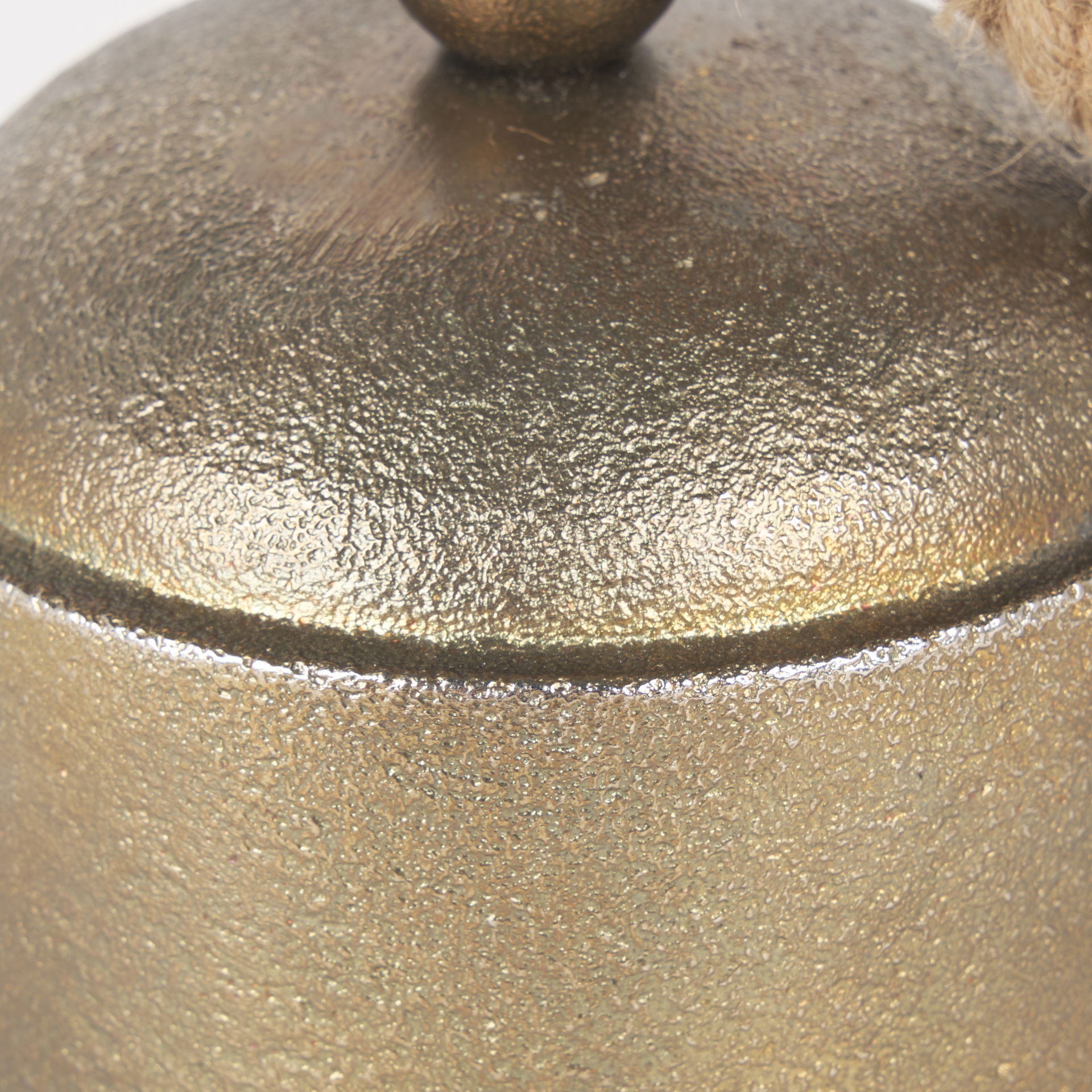 Quincy Medium Gold Metal Decorative Bell Object large image 