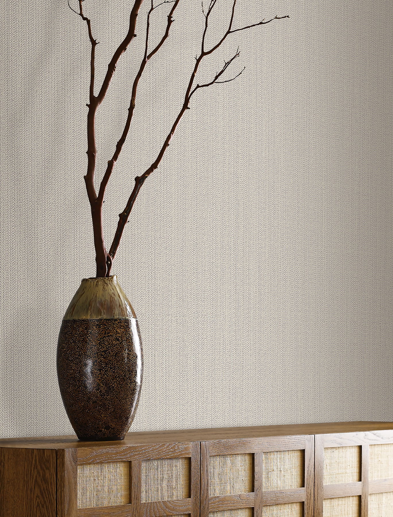 Dutch Braid Linen Wallpaper, by York Wall, 33' length x 1'8.9" width x 0.02" depth View 2