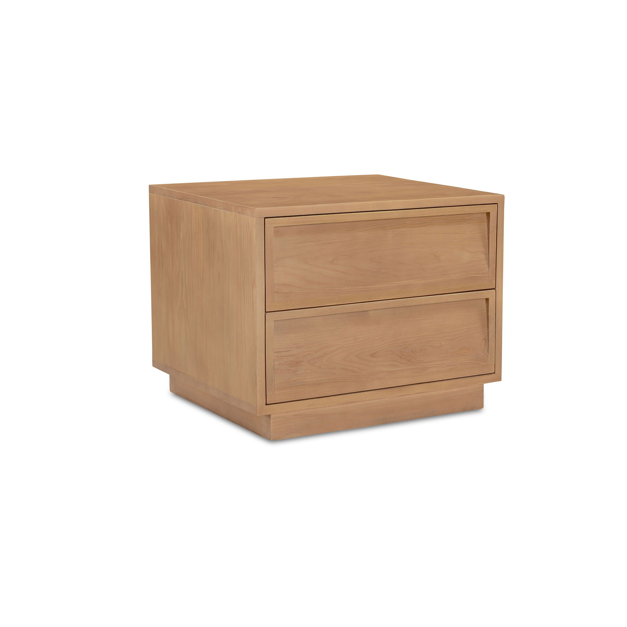 Hudson Nightstand Natural, by Moe's Home, 20.5" width x 16" height x 18" depth View 2