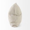 Enya 18L x 18W Beige and Cream Fabric Patterned Decorative Pillow Cover thumbnail 4