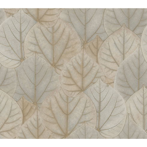 Leaf Concerto Taupe Wallpaper