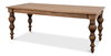 Oak Dining Table, by Sarreid, 3'1" length x 7' width x 2'7" height thumbnail 1