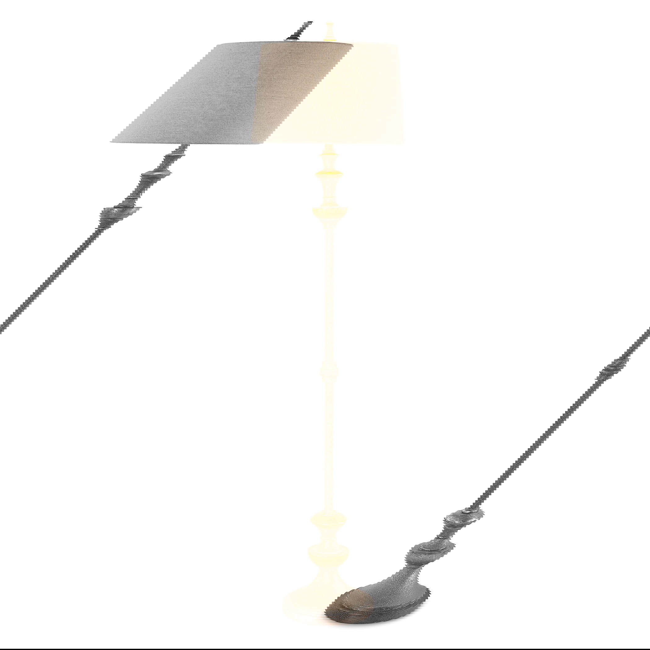 Vetralla Silver Bronze Floor Lamp large image 