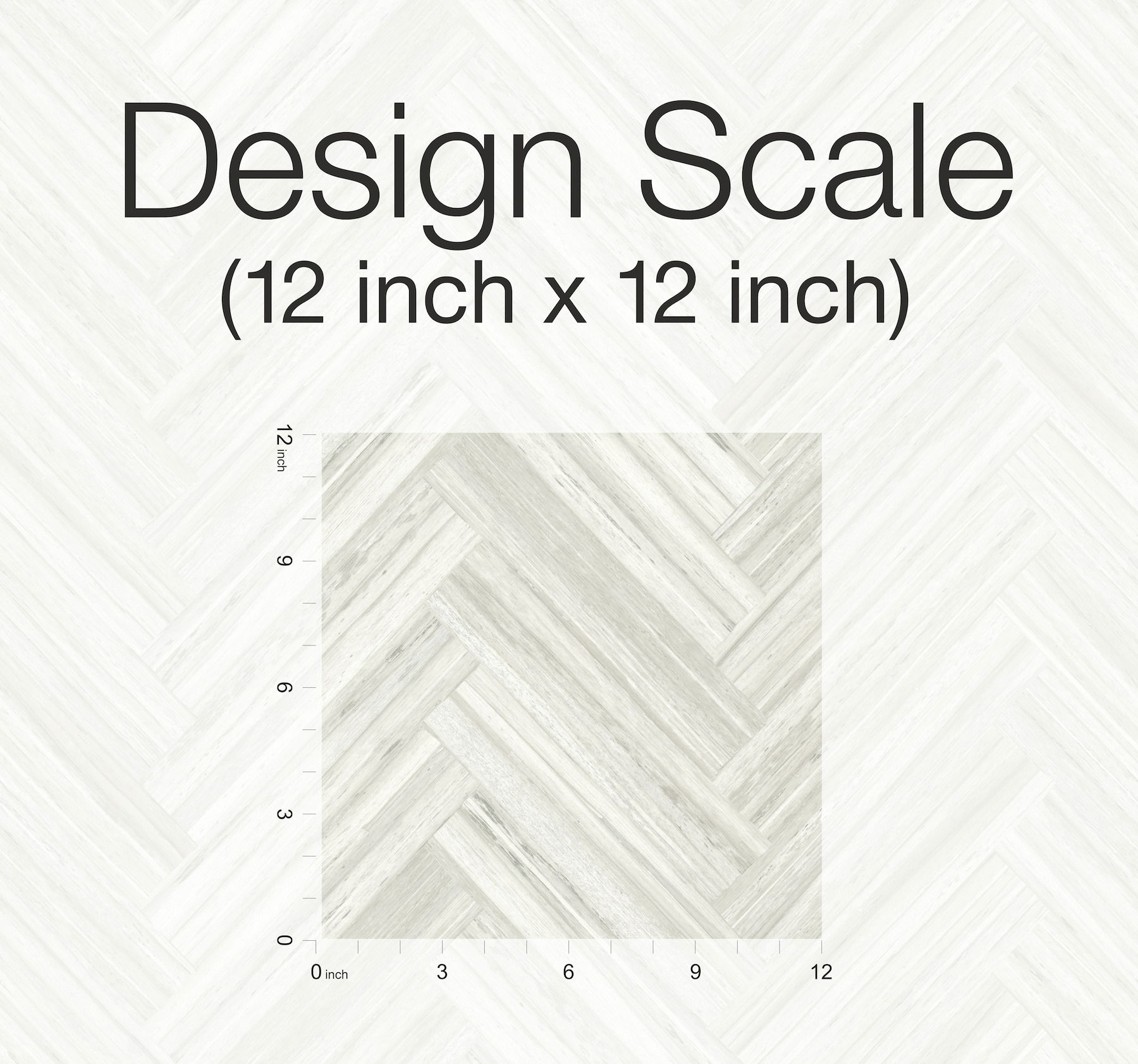 Hermosa Herringbone Beige Peel & Stick Wallpaper large image 
